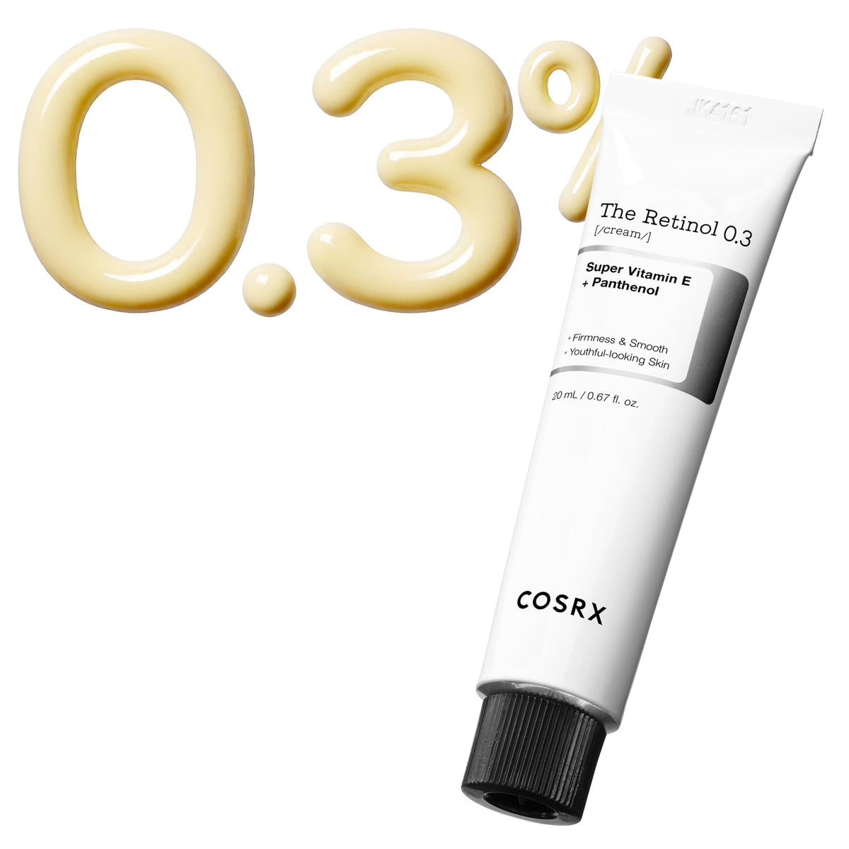 COSRX Retinol 0.3% crema en botella para uso diario y piel más suave.