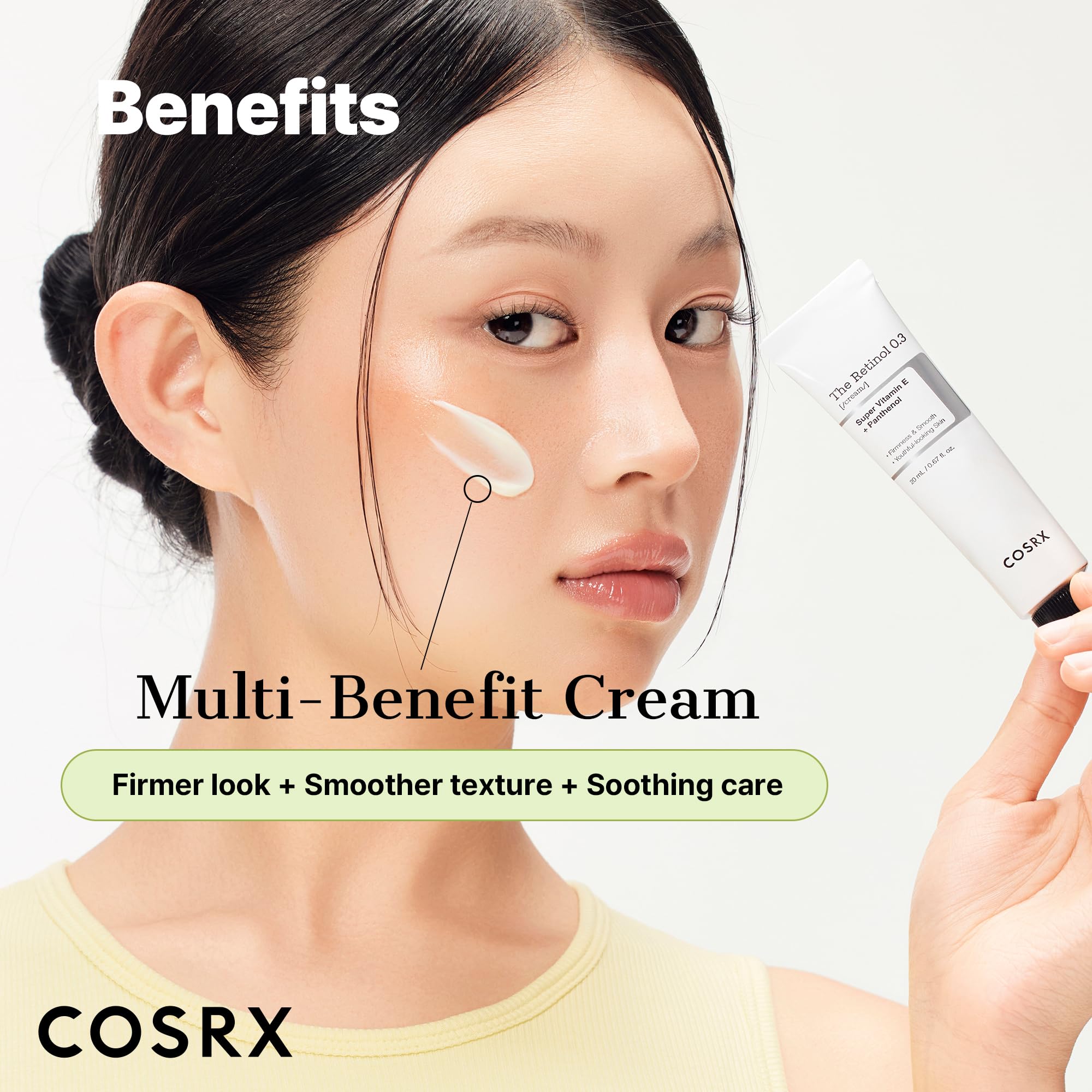 COSRX Retinol 0.3% crema empaque compacto, ideal para viaje.