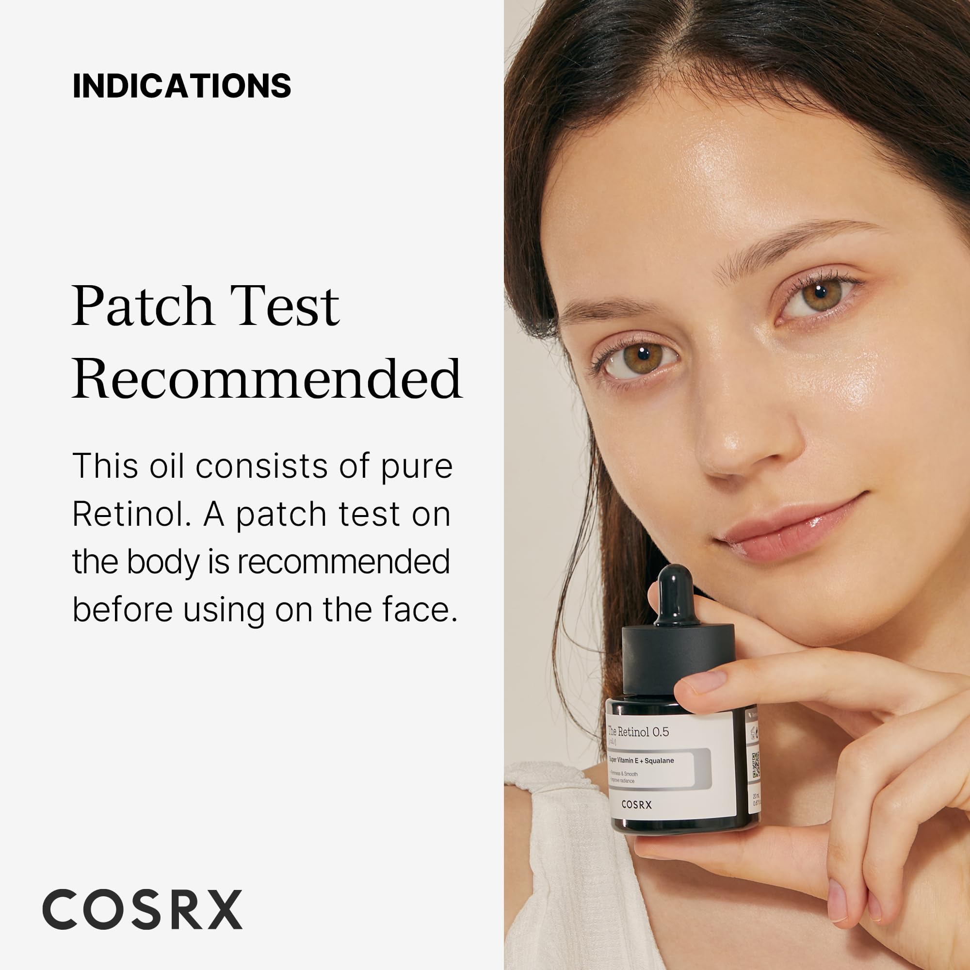 Cosrx Retinol 0,5% aceite ayuda a reforzar la barrera cutánea durante el descanso.