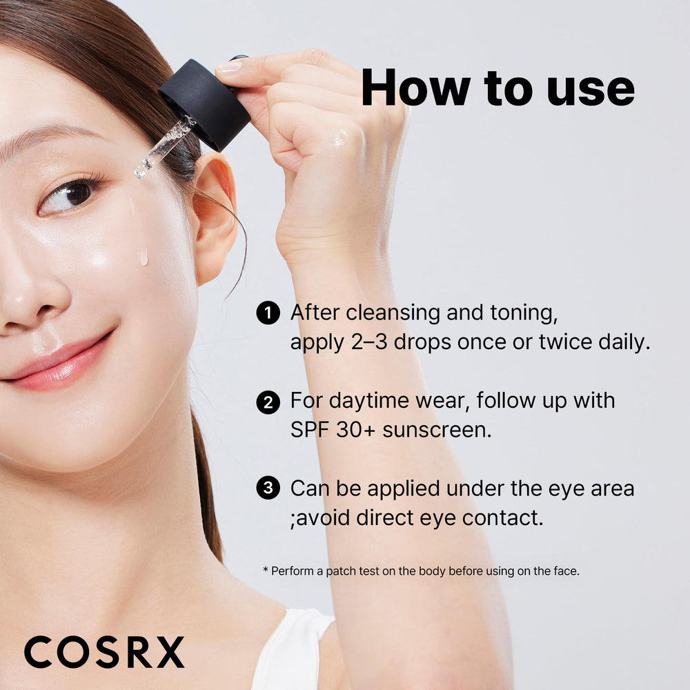 COSRX serum safe for under-eye application in small amount