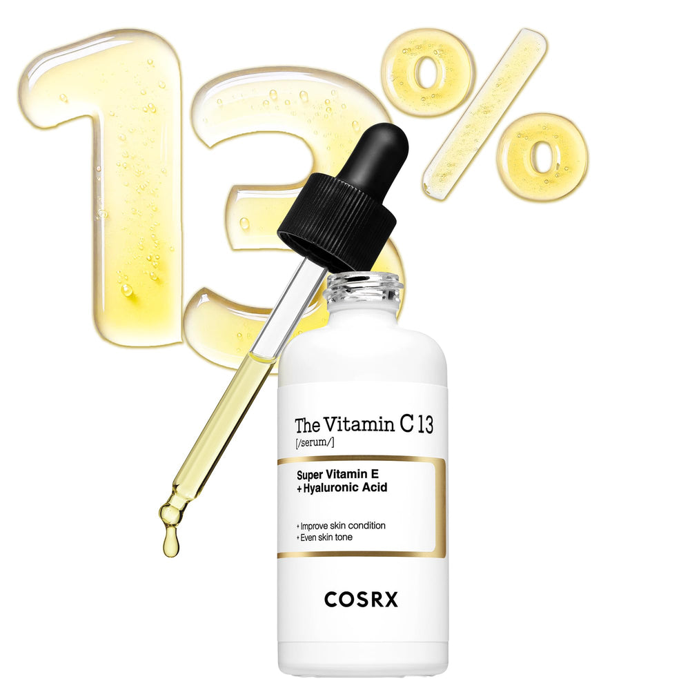 COSRX Sérum Vitamina C 13% en botella ofrece luminosidad suave y uniforme.