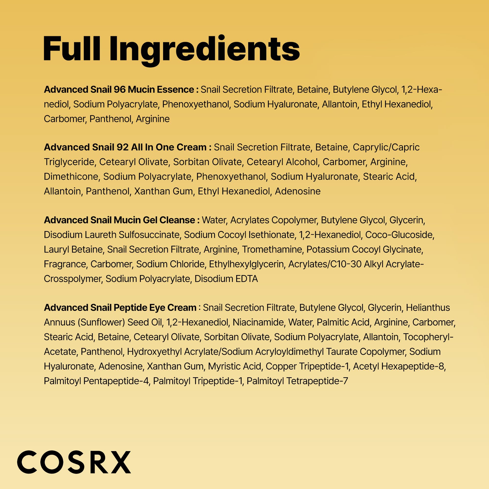 COSRX Snail Mucin All-In-One Cream jar texture on display