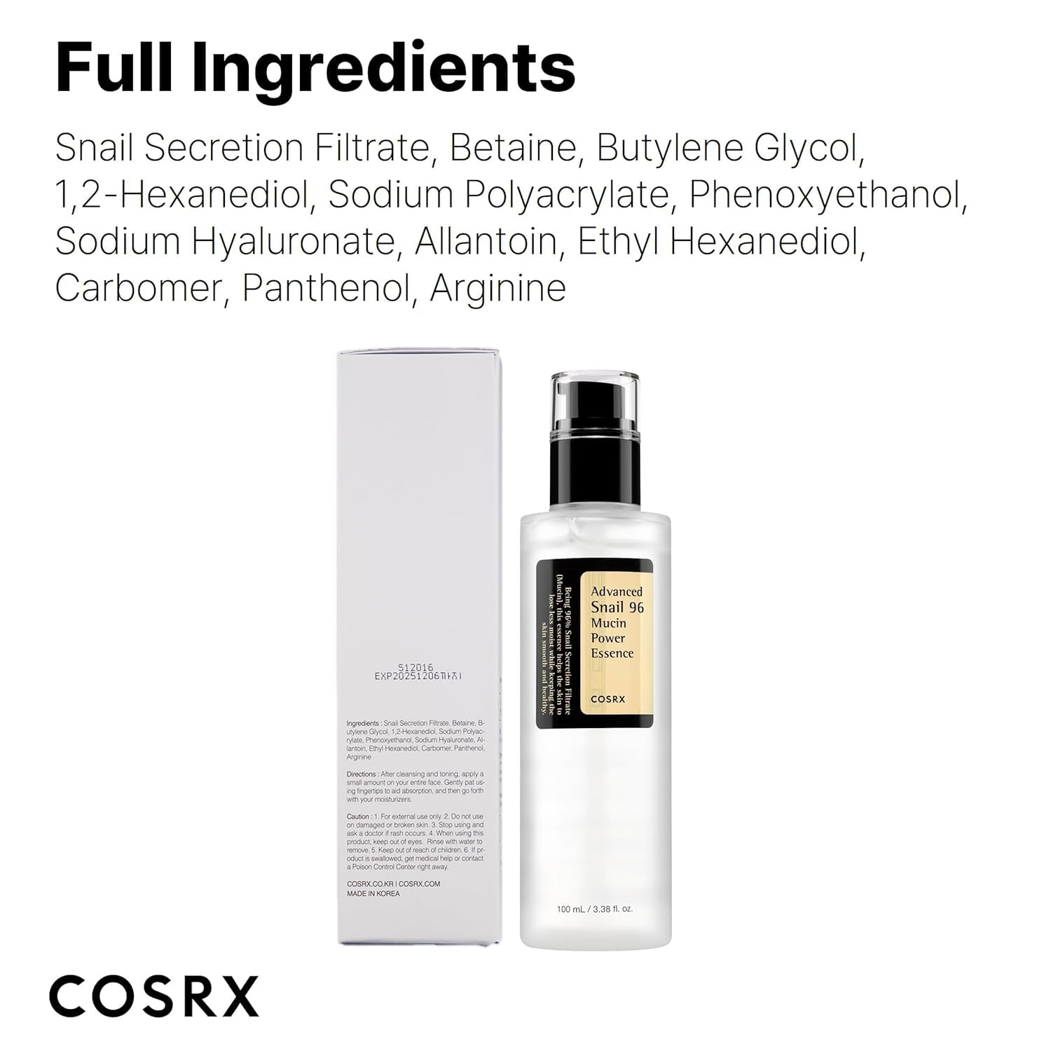 COSRX Snail Mucin essence gentle formulation for sensitive skin