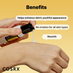 Lightweight formula that works on smile lines, forehead, and neck