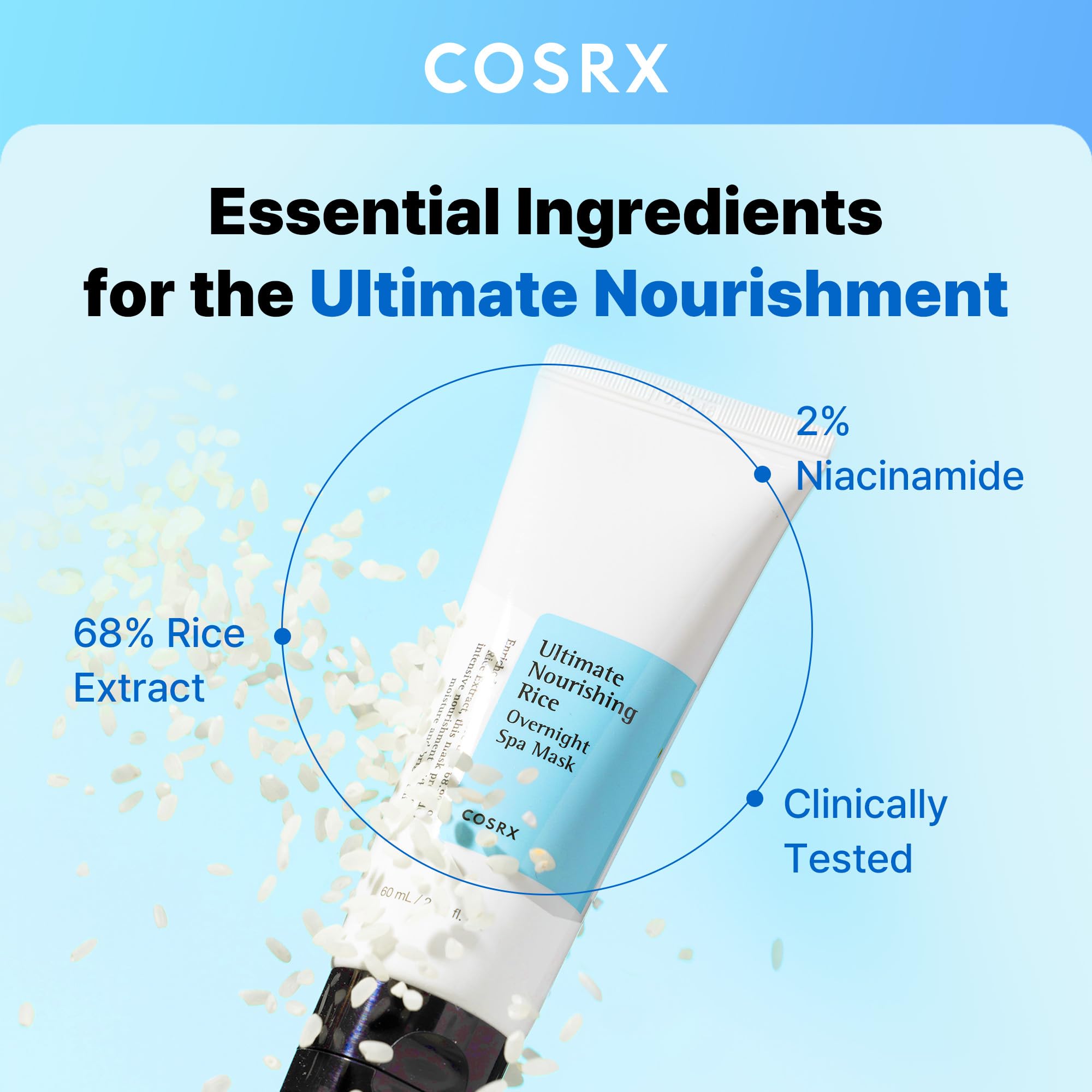 COSRX crema-textura suave para aplicarla de noche y ver hidratación visible.