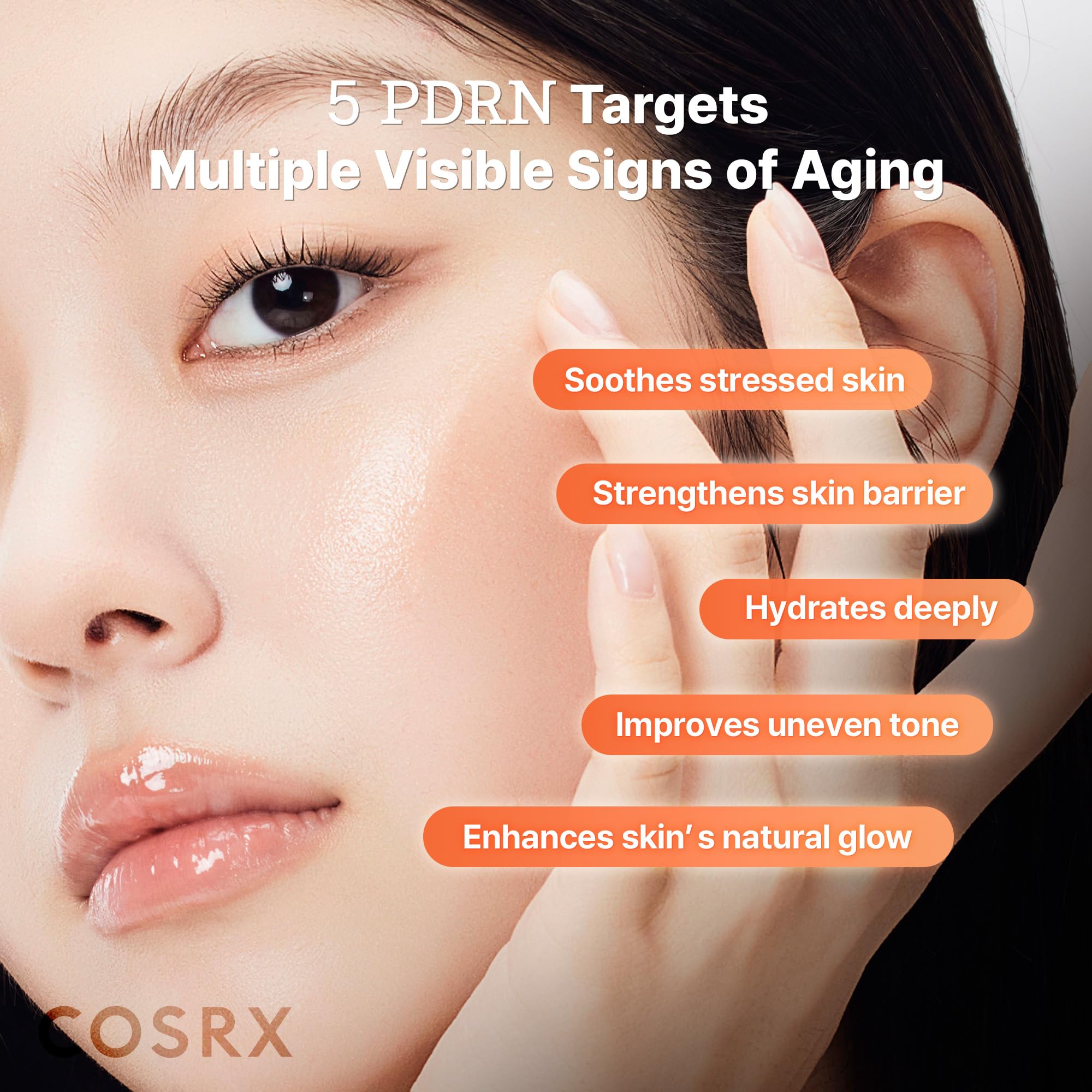 COSRX Tonico 5PDRN B5 ingredientes clave en armonía para vitalidad de la piel.