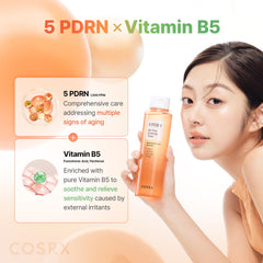COSRX Tonico 5PDRN B5 textura ligera que se absorbe sin grasa.