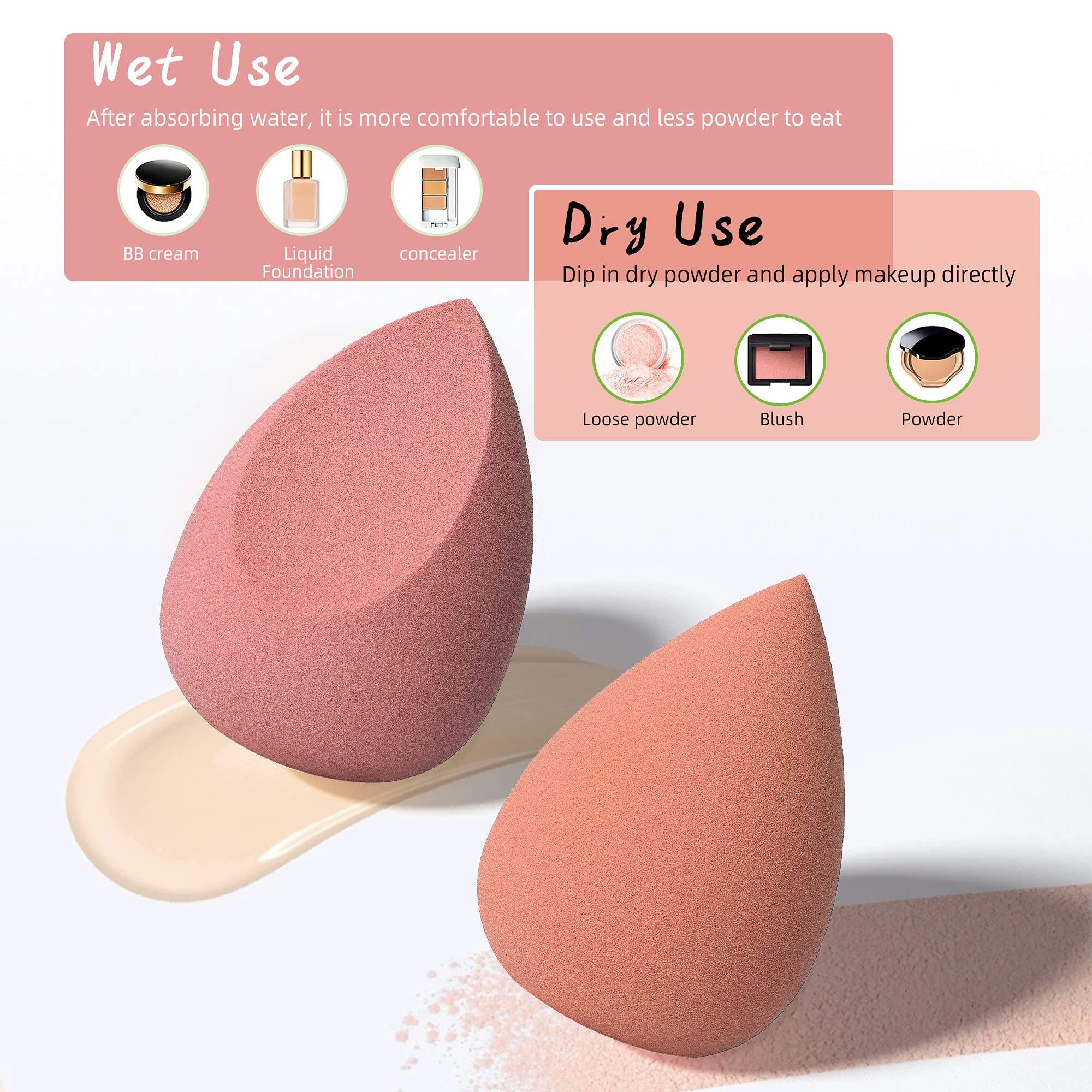 Costica rose-series sponges rounded sides blend large areas evenly.