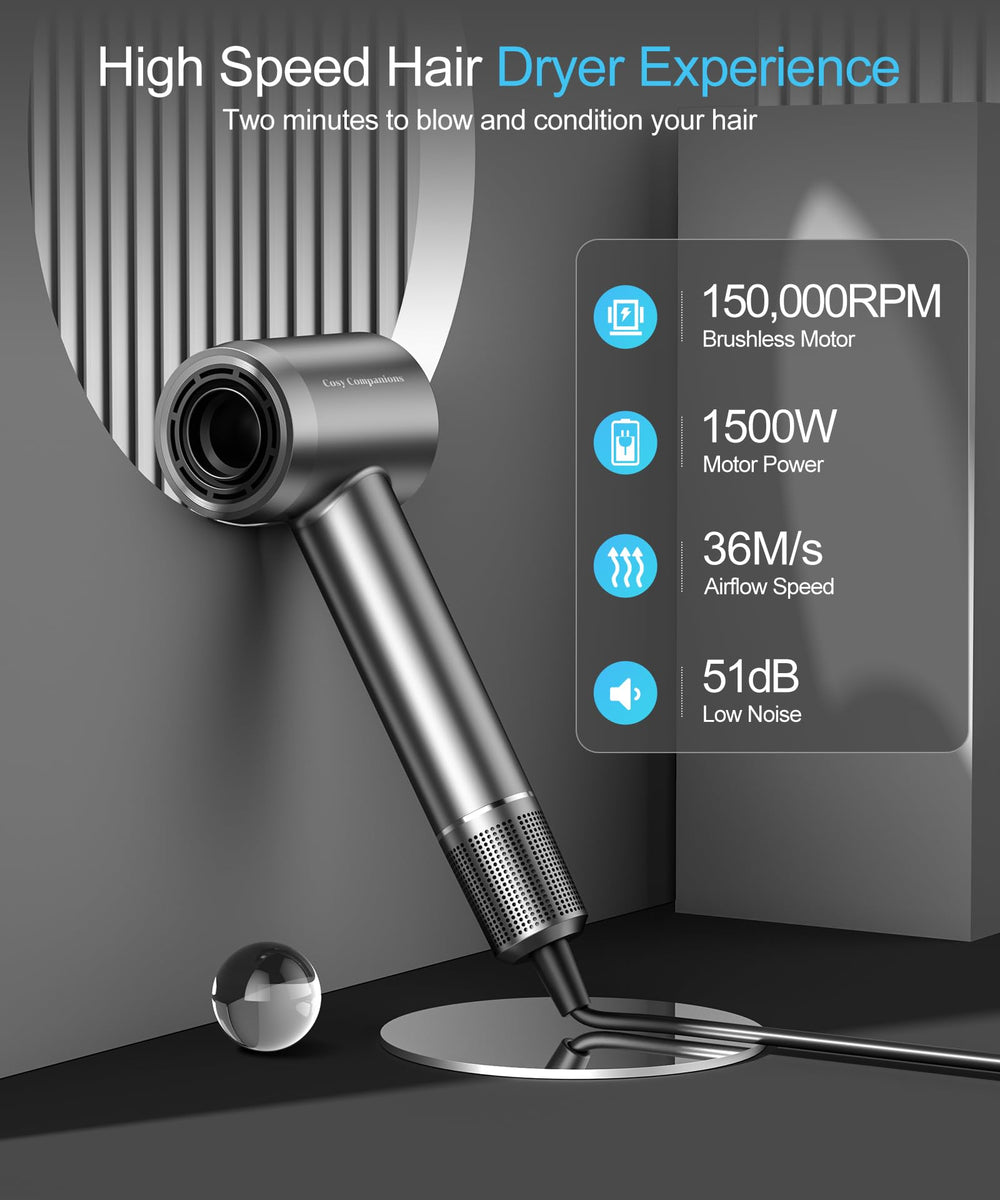 Cosy Companions concentrator nozzle for precise, targeted drying.