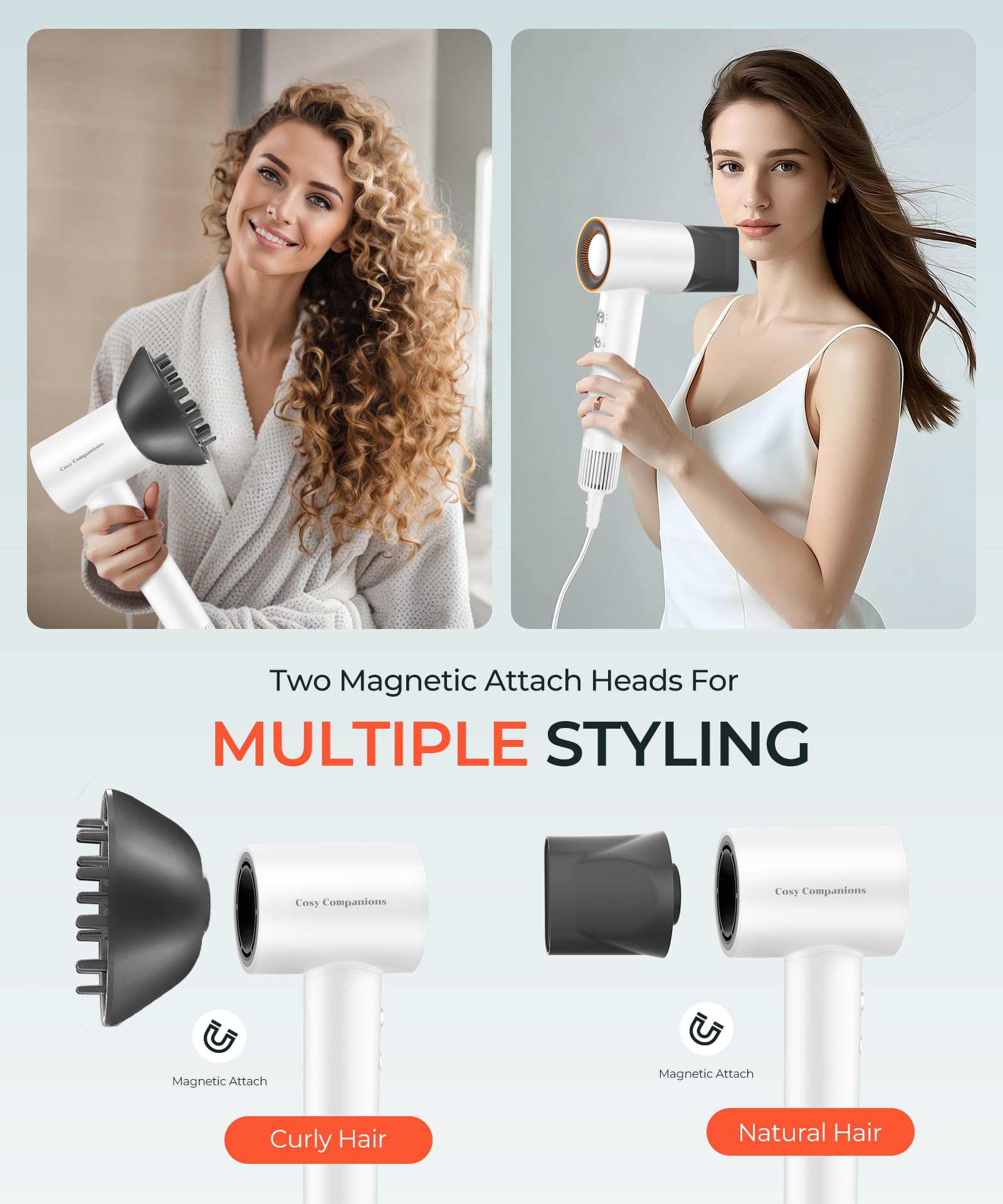 Cosy Companions hair dryer lightweight ergonomic design for comfortable use