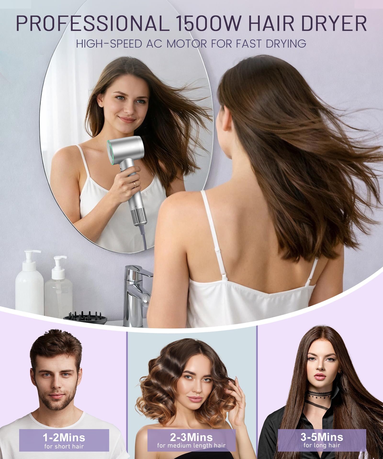Cosy Companions high-speed ionic hair dryer brushless motor close-up highlights powerful airflow.