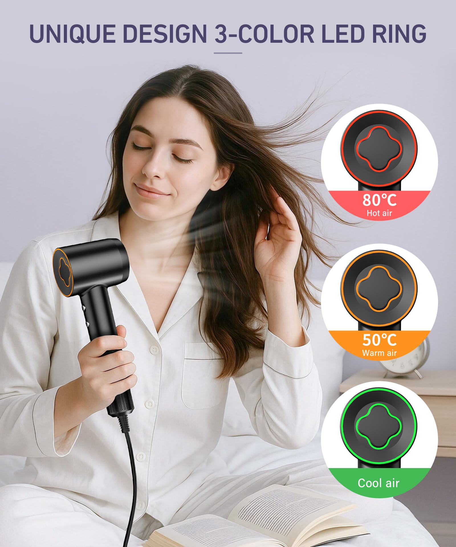 Cosy Companions negative ionic technology reduces static and boosts shine.
