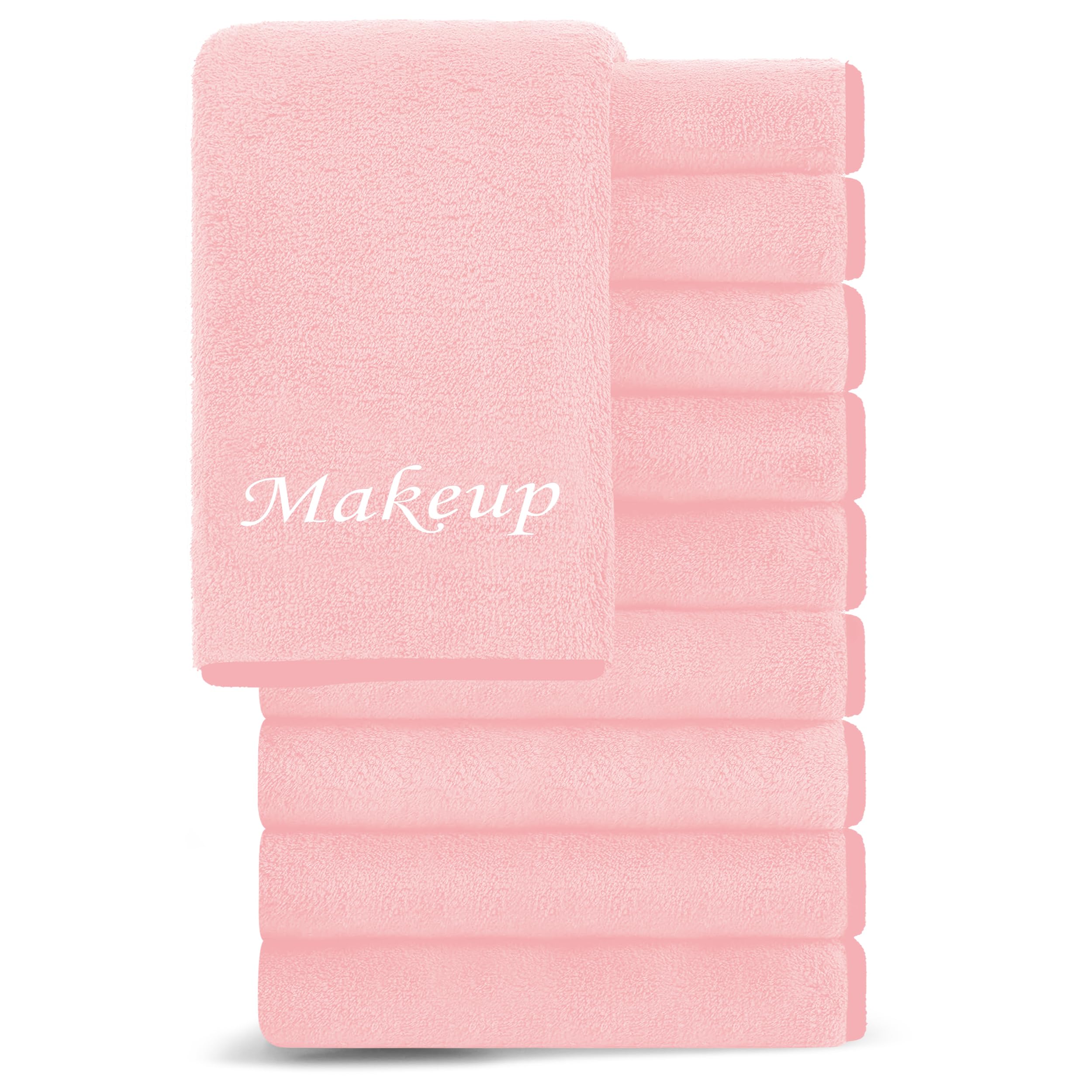 Cosy Family: toallitas limpiadoras de maquillaje de microfibra rosa para una limpieza suave.