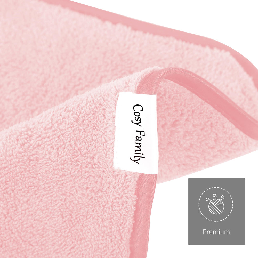 Cosy Family: toallitas maquillaje microfibra rosa, opción sostenible.