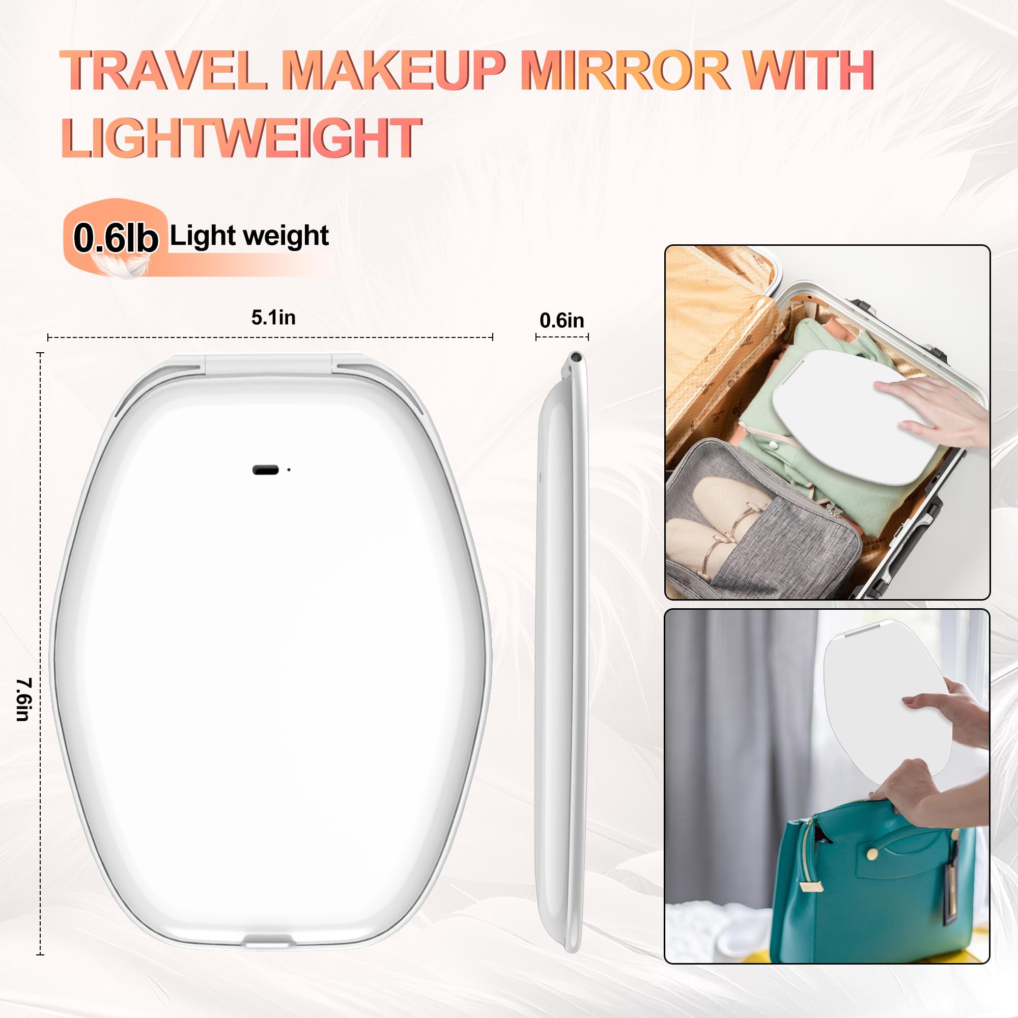 COSYGLOW durable ABS and glass construction supports daily routine use