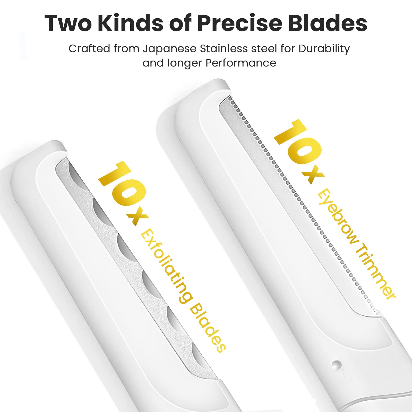 COSYLIFE Dermaplaning blade at 45-degree angle for safe exfoliation