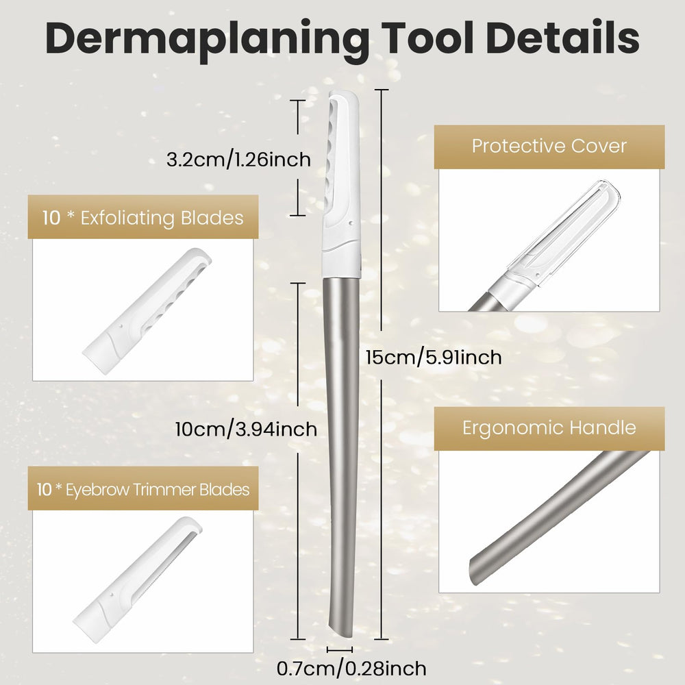 COSYLIFE Dermaplaning in action on clean dry skin at home