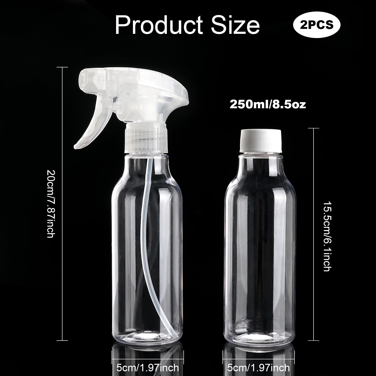 Cosywell adjustable nozzle spray bottle showing versatile mist to stream