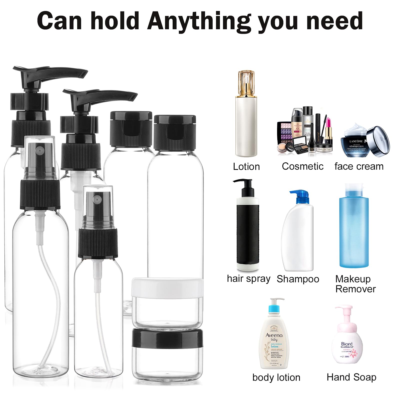 Cosywell assorted sizes for versatile toiletries and compact packing.