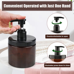Cosywell brown bottle with a stable bottom stays upright on countertops