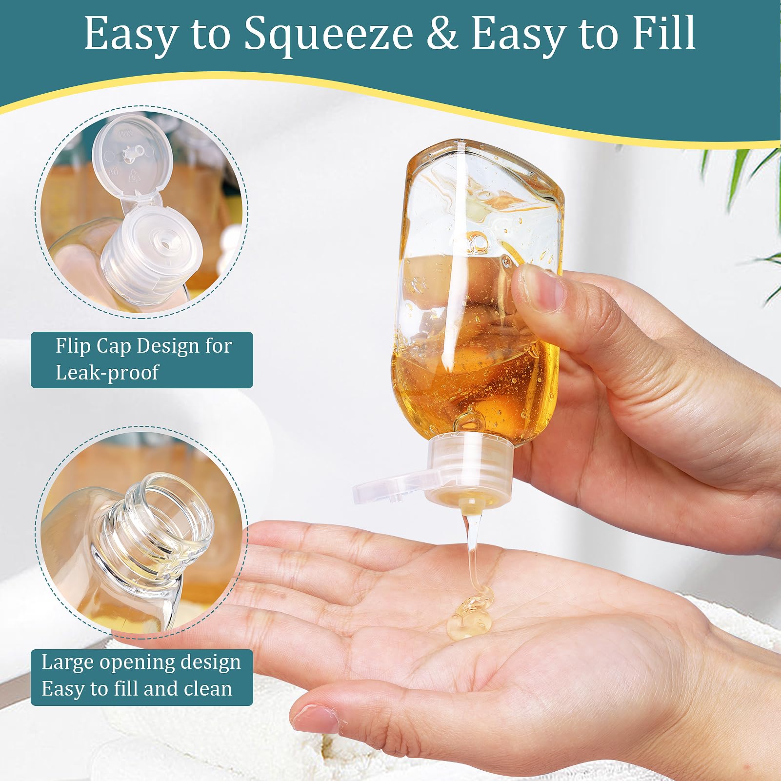 Cosywell labeled conditioner bottle simplifies packing and organization on the go