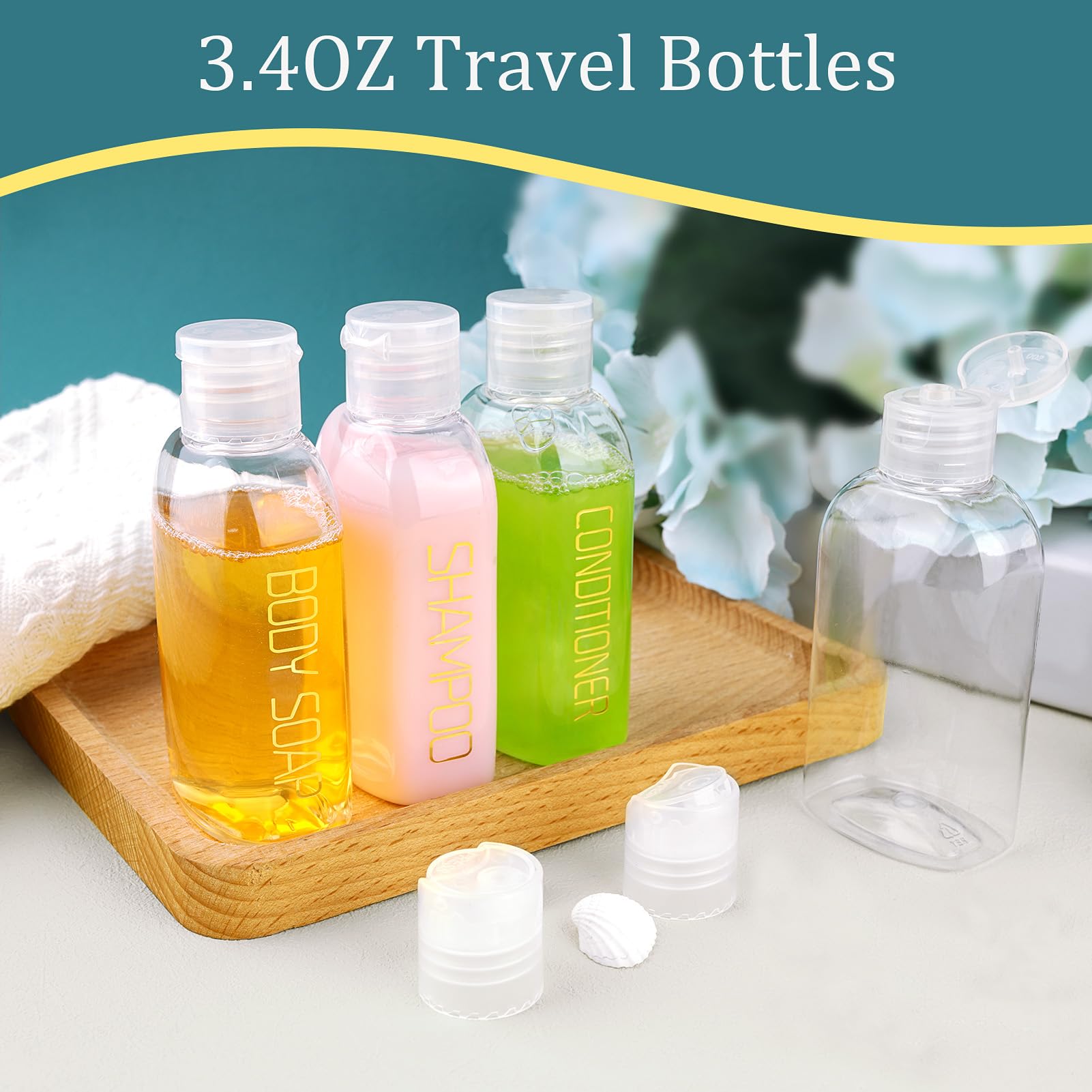 Cosywell labeled shampoo bottle helps quick product identification during trips