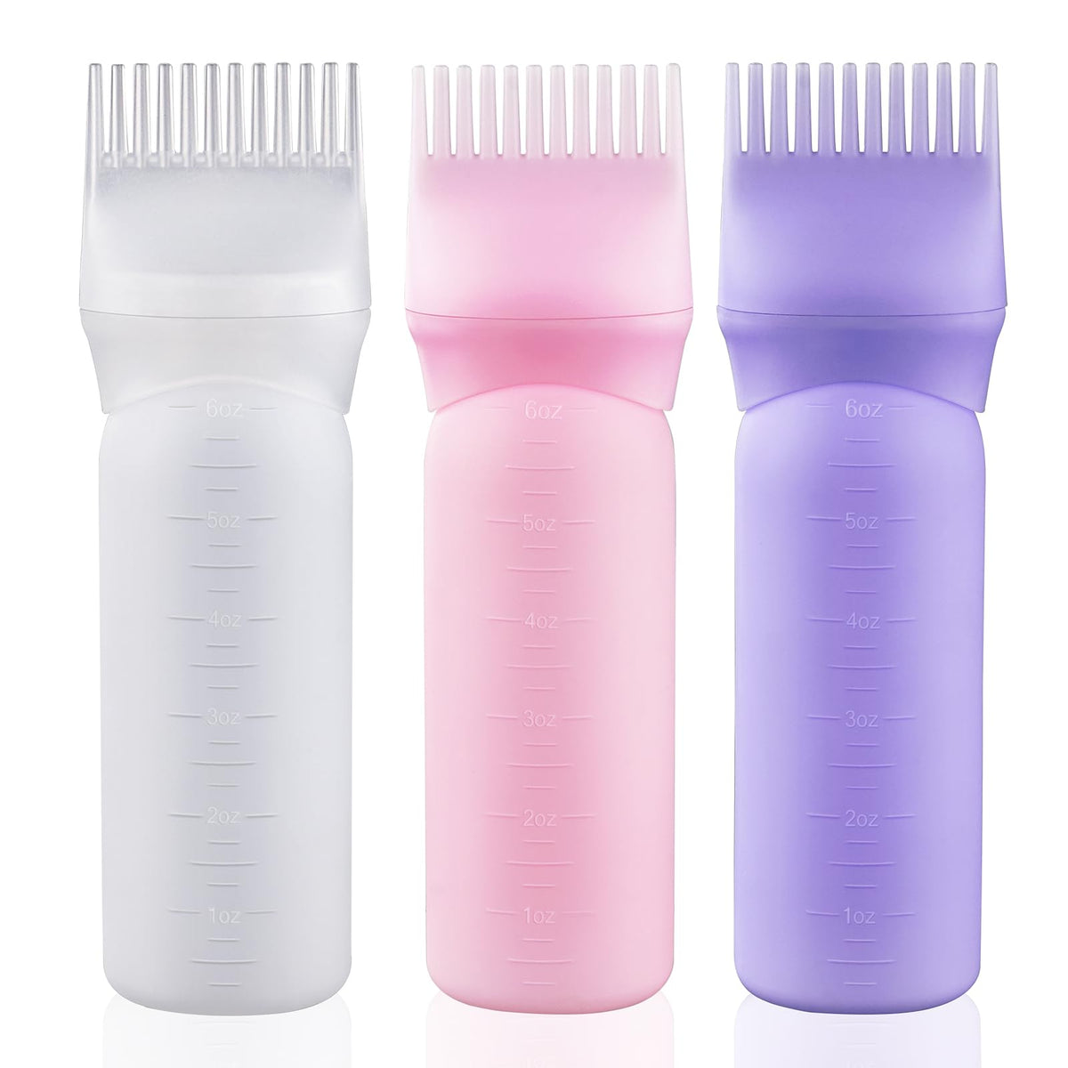 Cosywell root comb bottle pink 6oz for precise dye application and mess-free use.