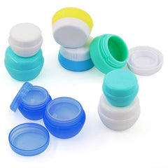 Cosywell travel containers set: silicone 20ml jars for safe skincare on the go
