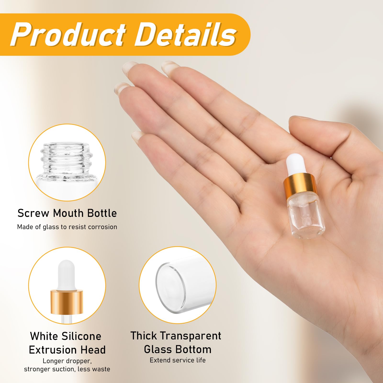COTOM mini dropper bottle dispensing precise drops for oils