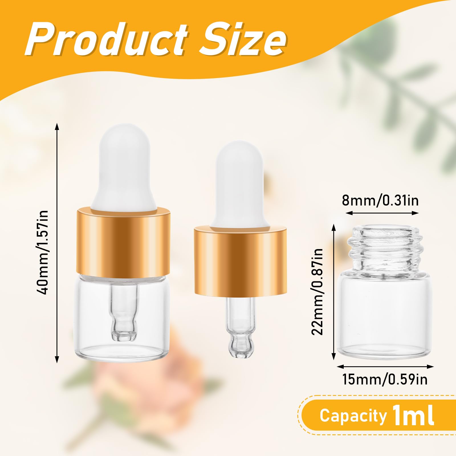 COTOM thickened borosilicate glass protects essential oils from temperature changes