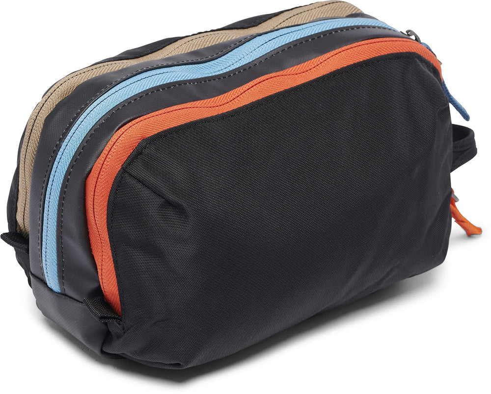 Cotopaxi Nido Accessory Bag black shows organized compartments for easy finding