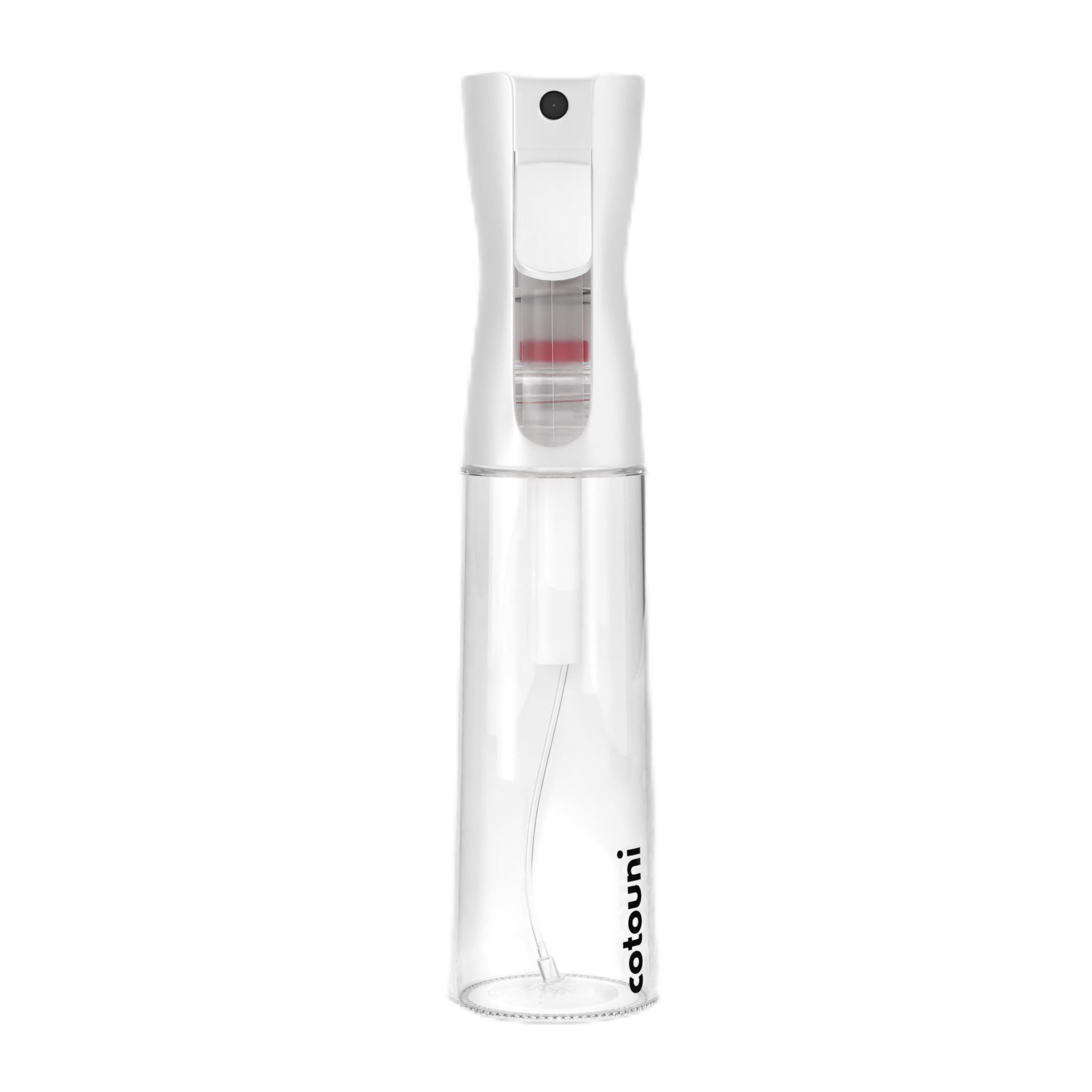 Cotouni continuous spray bottle for hair care with fine mist for hydration.