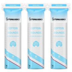 Cottonessence cotton rounds pack, 100-count, ideal for gentle cleansing.