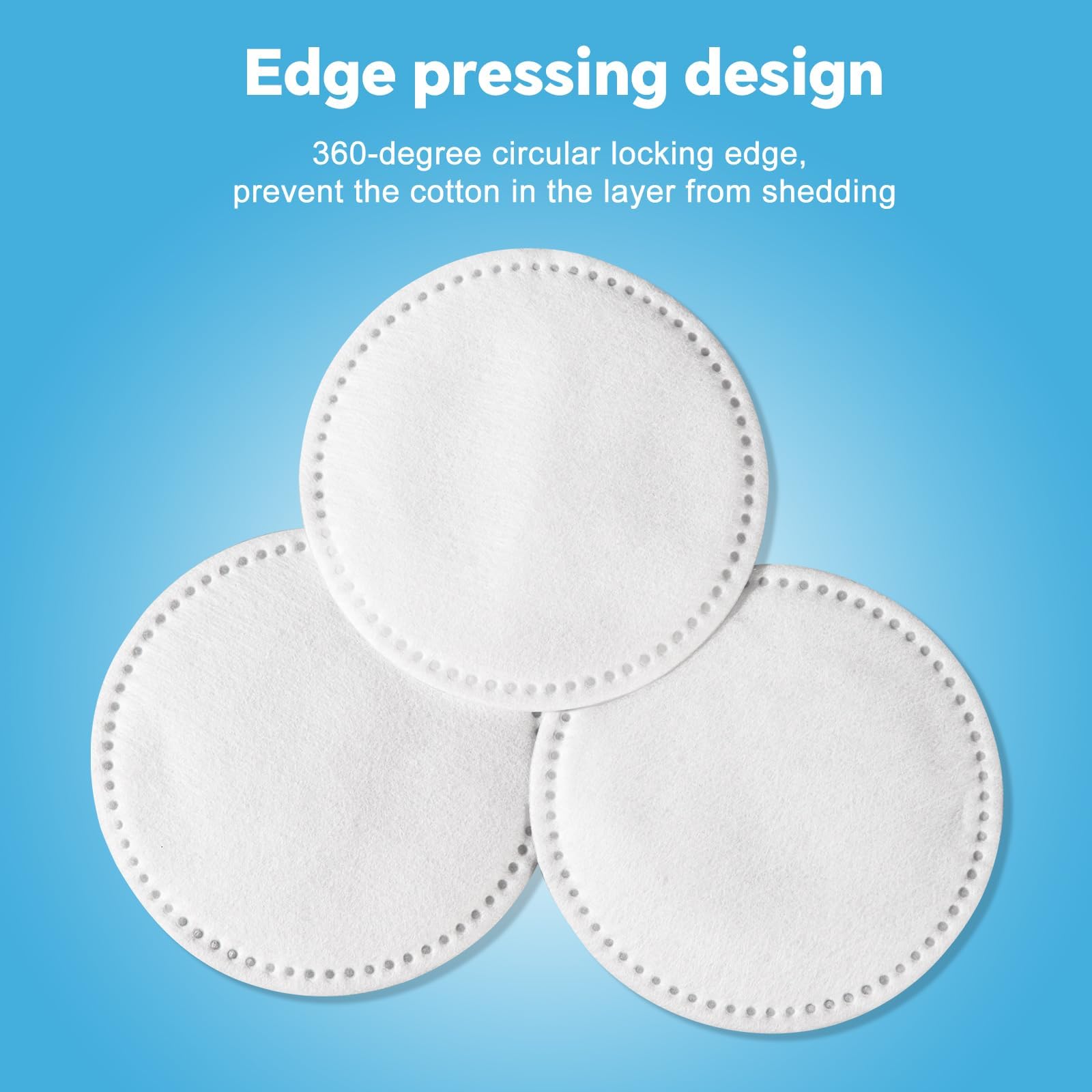 Cottonessence cotton rounds for nail polish removal smoothly and effectively.