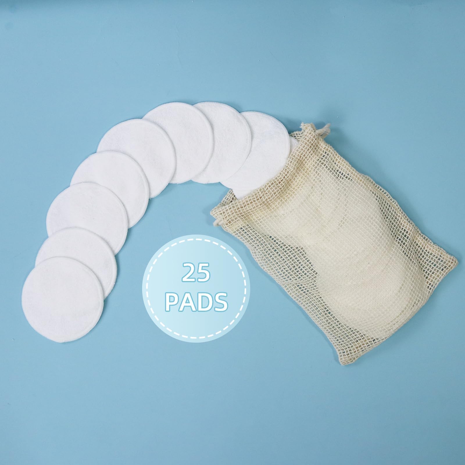 Non-slip stitched design on Cottonessence pads prevents slipping during use.