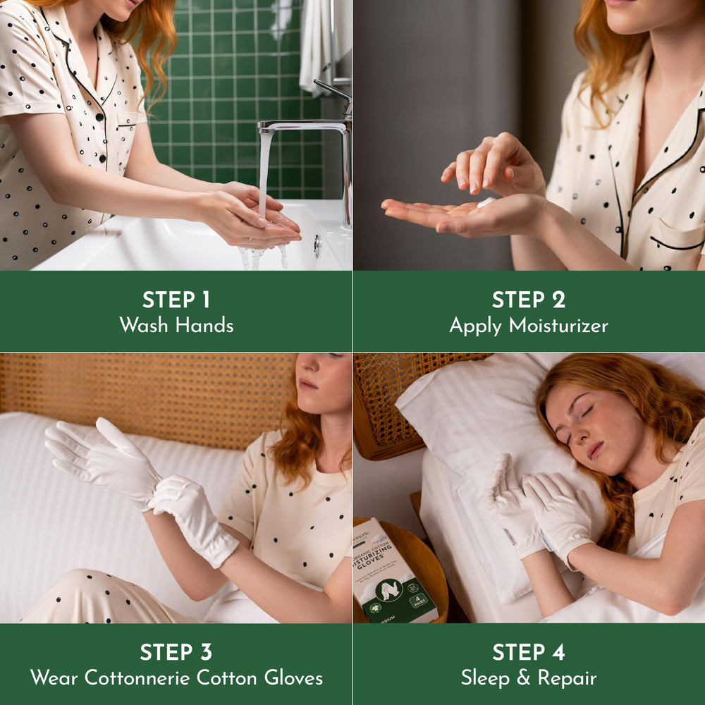 Cottonnerie size range from S to L ensures comfortable fit.