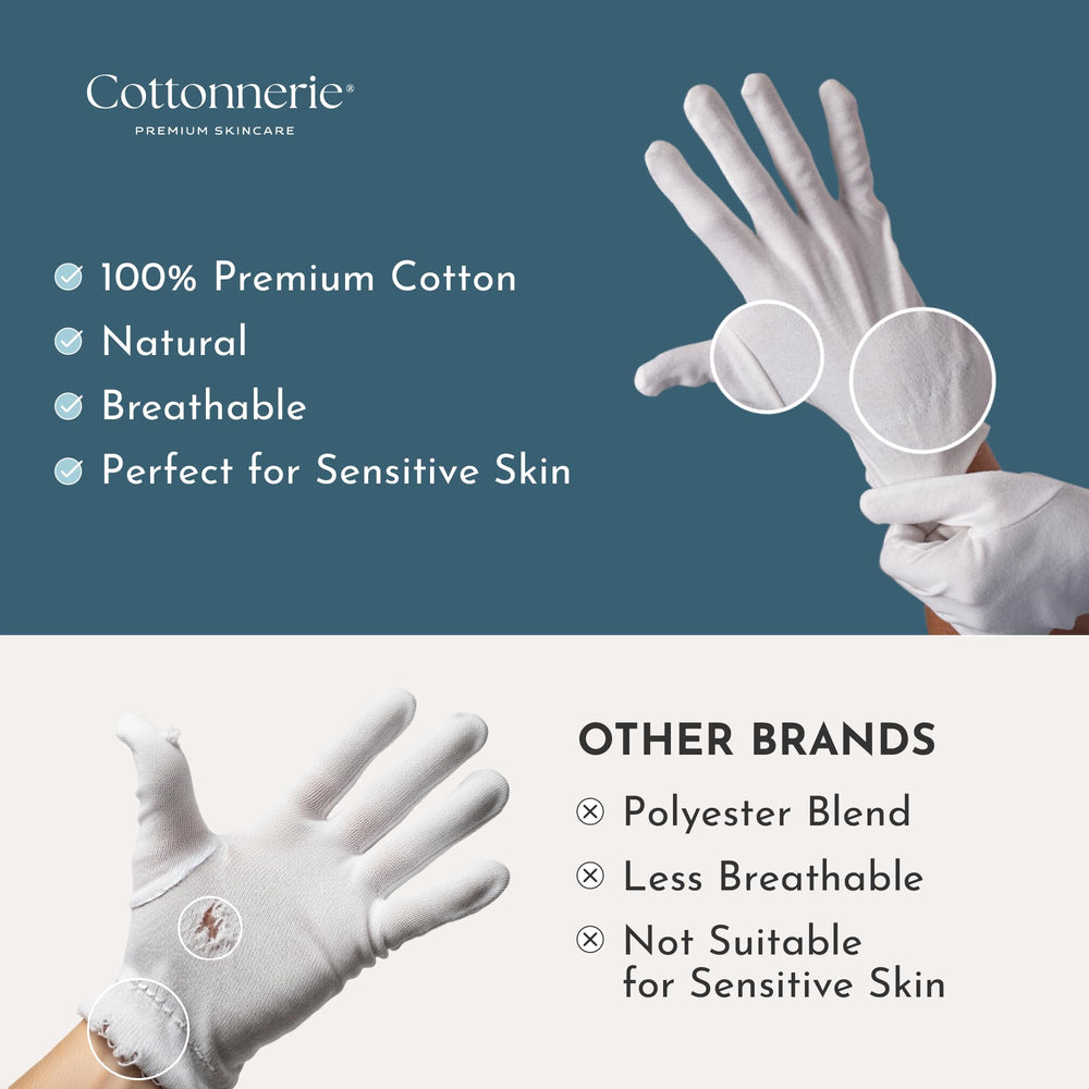 Guantes con pespunte reforzado para mayor durabilidad diaria de Cottonnerie.