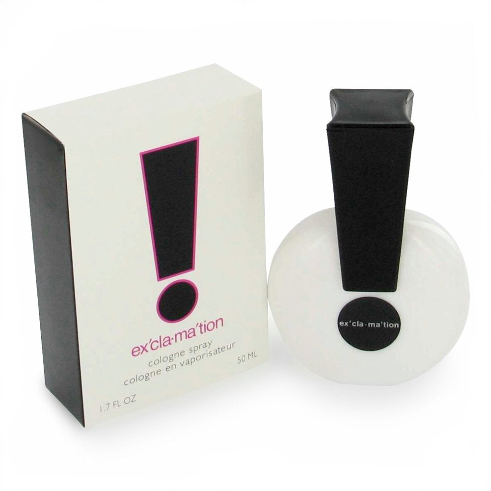 Coty Exclamation bottle front view, long-lasting daily fragrance for women.