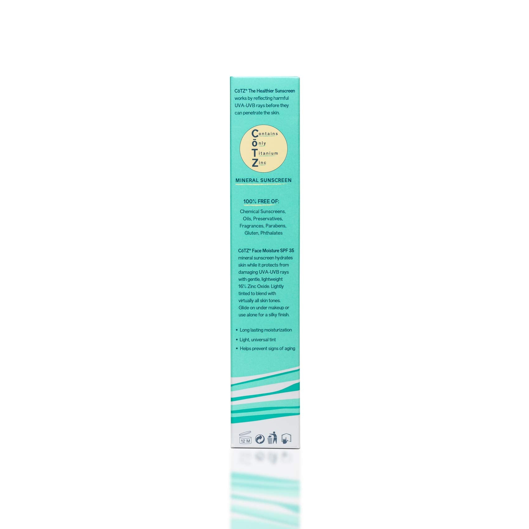 CoTZ Face Moisture daily-use sunscreen integrated into skincare routine.