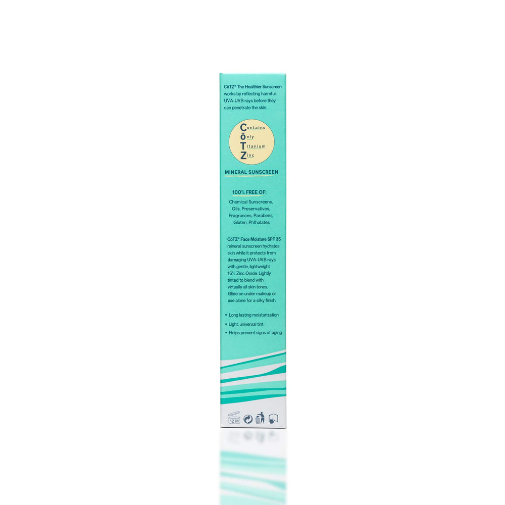 CoTZ Face Moisture daily-use sunscreen integrated into skincare routine.