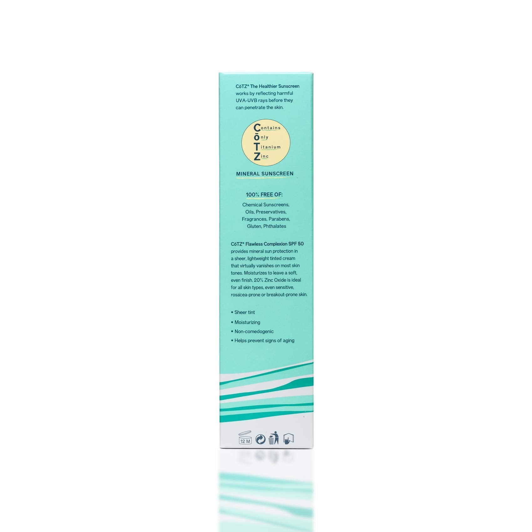 Outdoor scene conveys SPF 50 protection under sun exposure