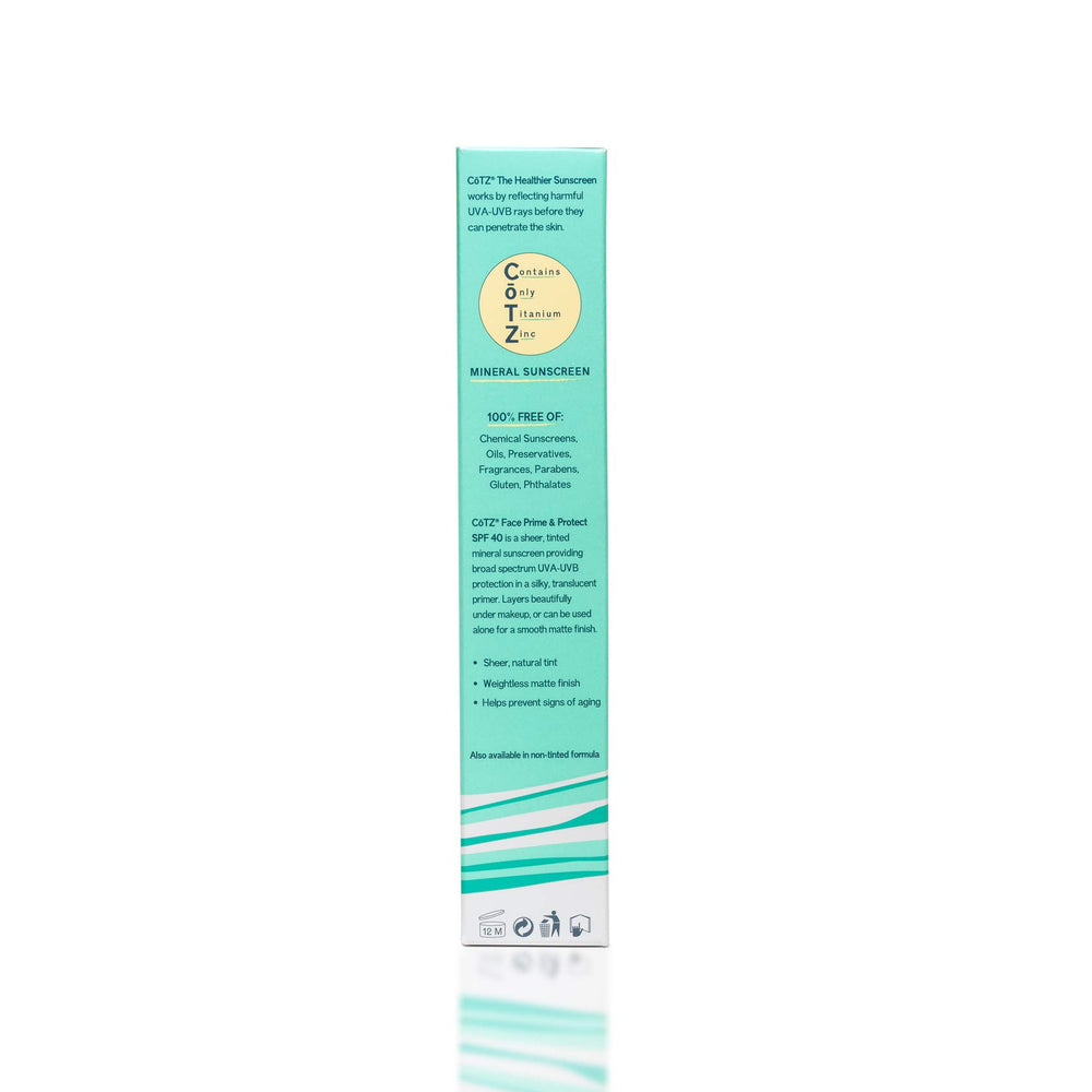 CoTZ mineral sunscreen swirl in hand for daily sun protection.