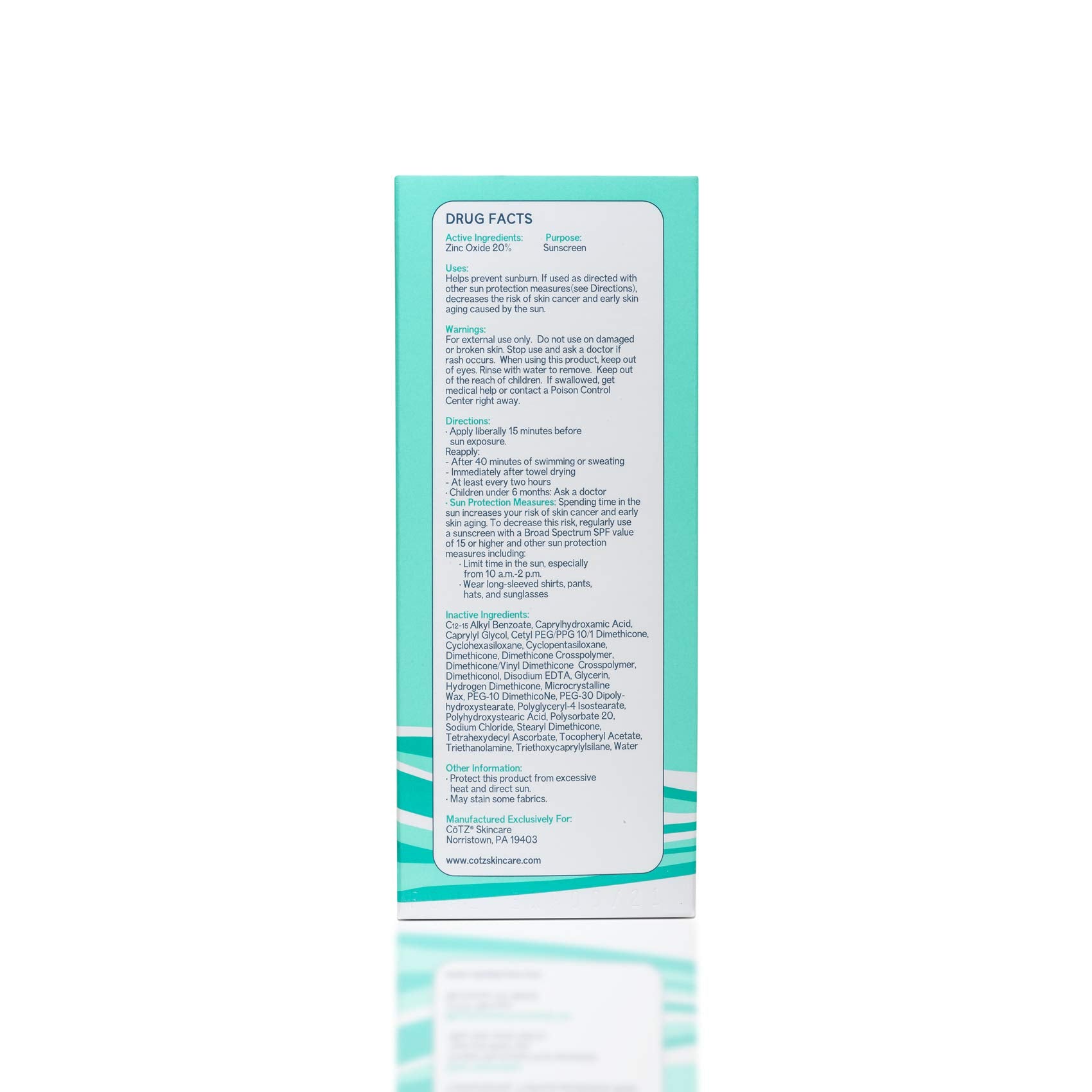 CoTZ Sensitive invisible-on-skin demonstrates seamless blend without chalky residue.