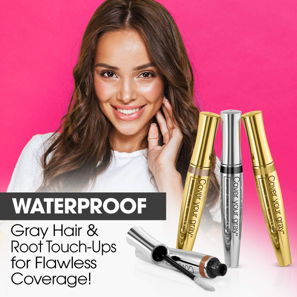 Longer strokes with Cover Your Gray Brush-In Wand for long hair