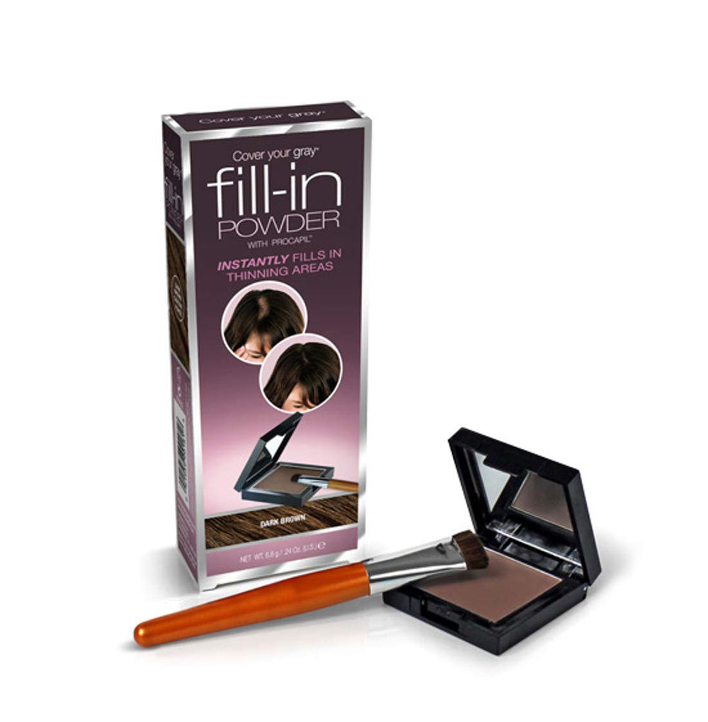 Cover Your Gray Fill-In Powder compact with mirror for on-the-go touch-ups.