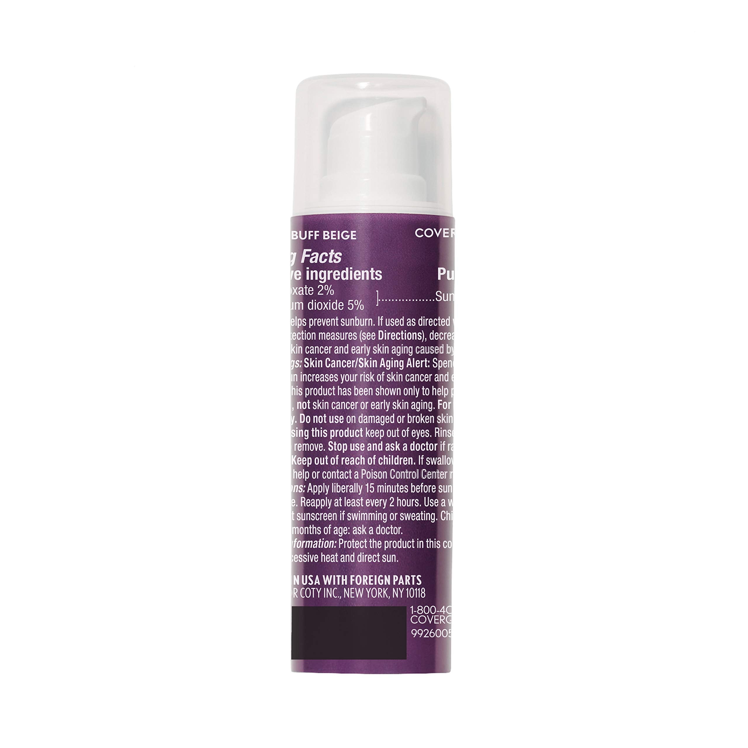 CoverGirl Advanced Radiance Foundation blend-skin-texture demonstrates seamless blending for natural finish.