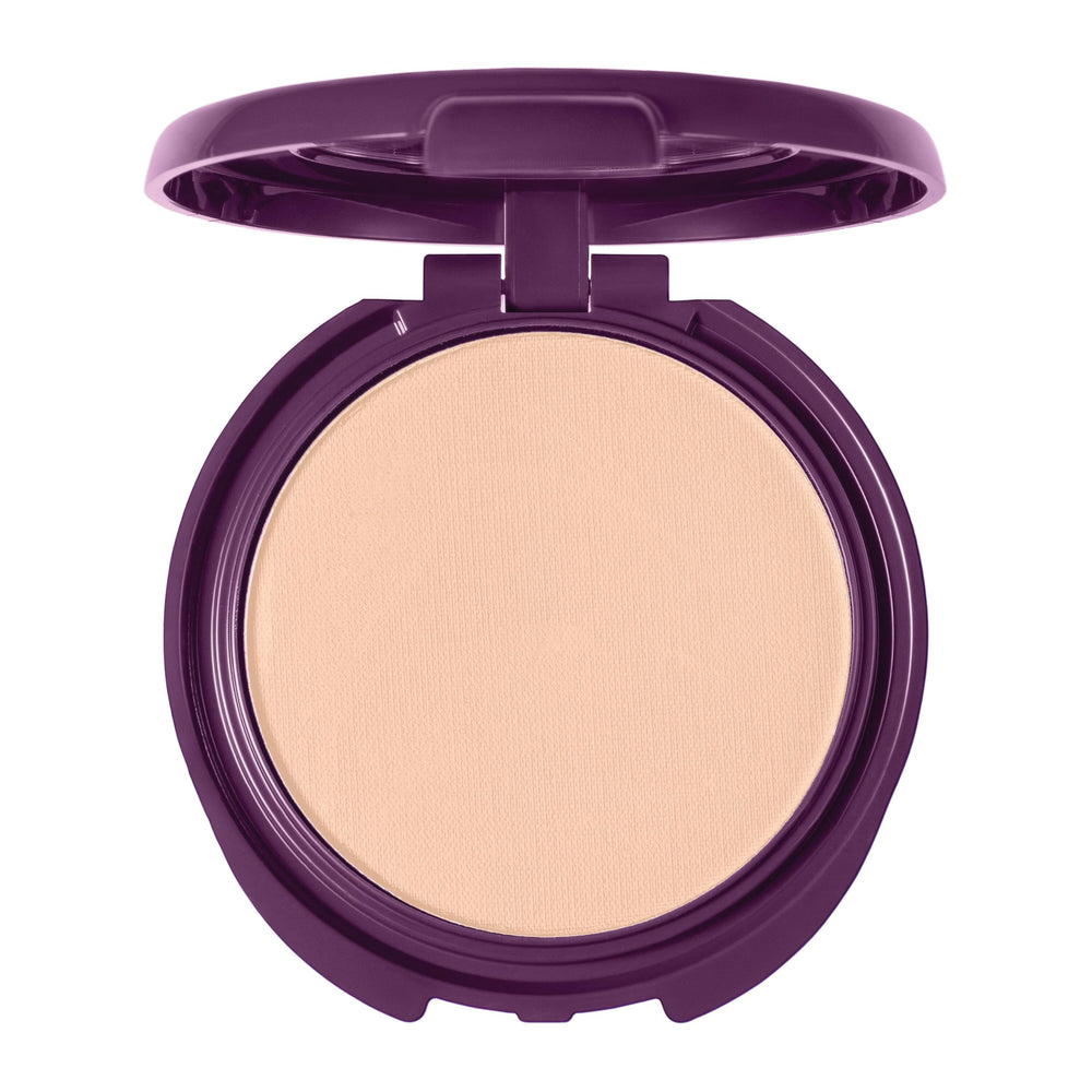 CoverGirl Advanced Radiance pressed powder open displaying a silky texture