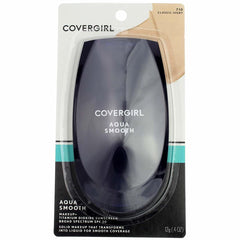 CoverGirl Aquasmooth SPF 15 foundation providing sun protection and a powder-light finish