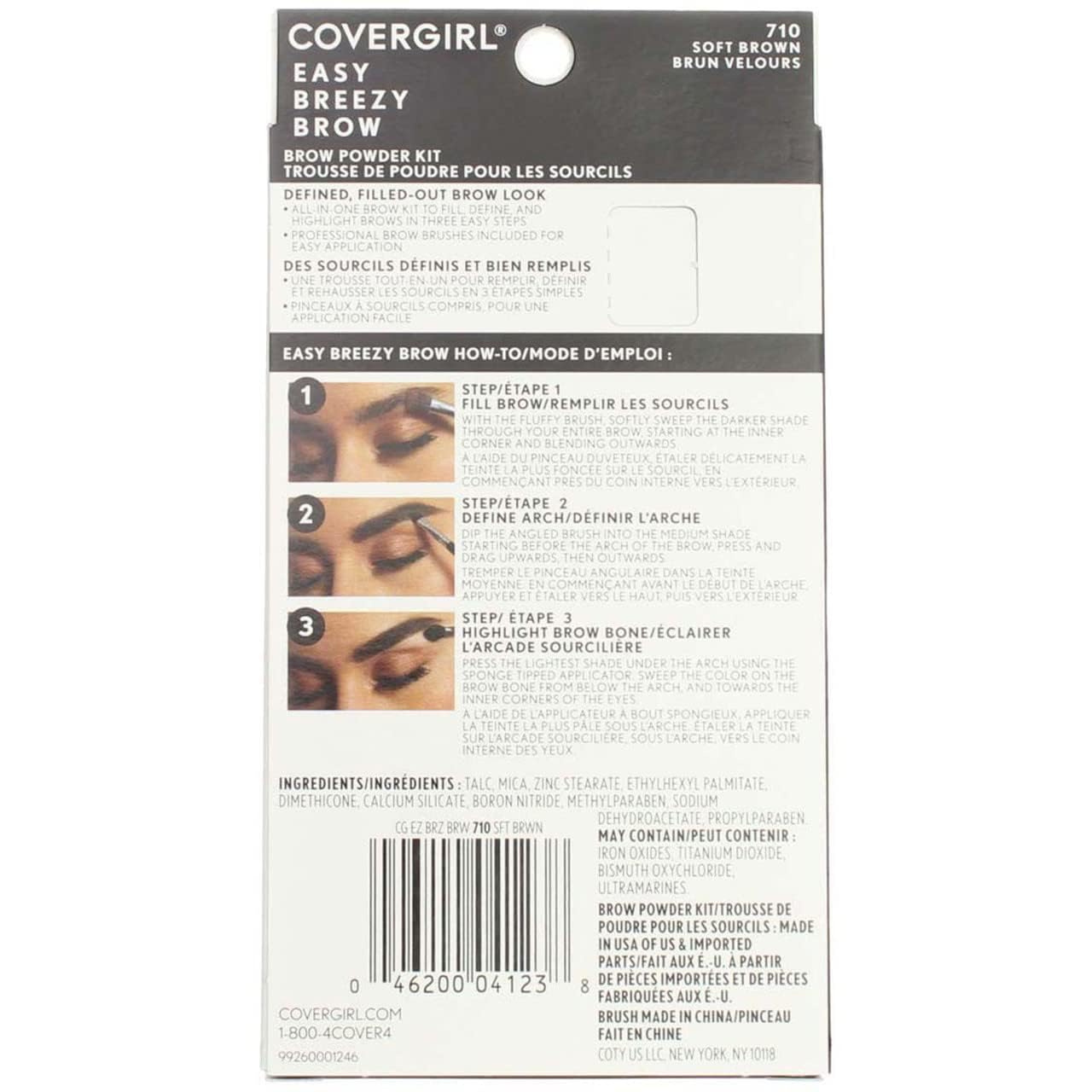 COVERGIRL brocha de doble punta profesional para aplicación precisa.