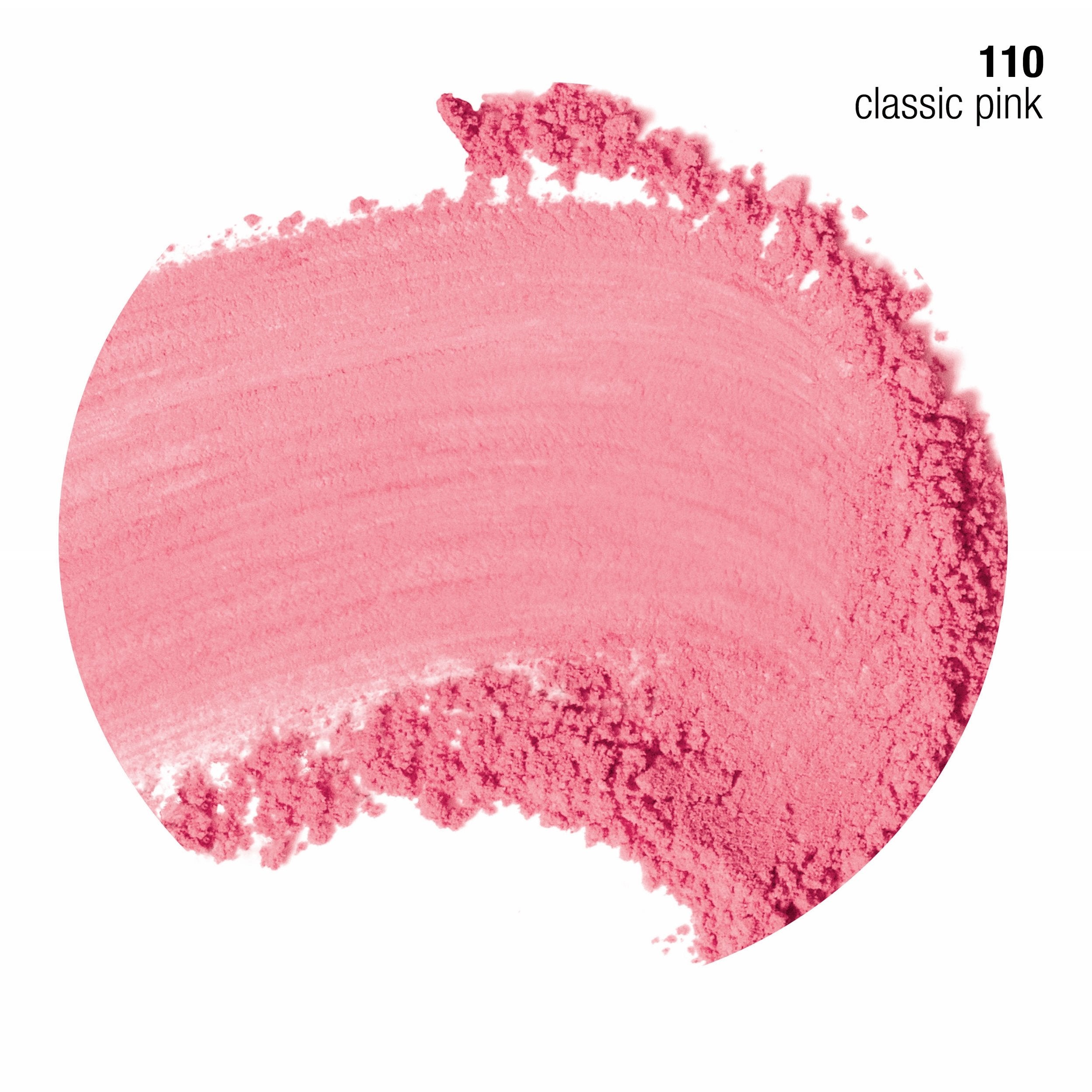 CoverGirl Cheekers blush swatch closeup highlights color payoff on the apples.